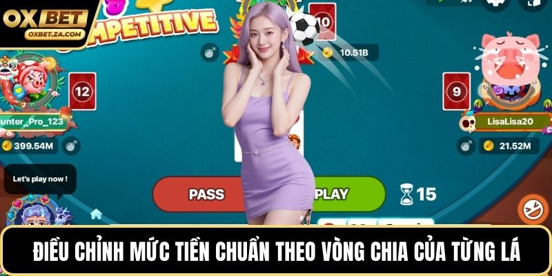 Điều chỉnh mức tiền chuẩn theo vòng chia của từng lá