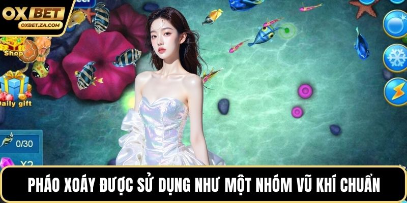 Pháo xoáy được sử dụng như một nhóm vũ khí chuẩn